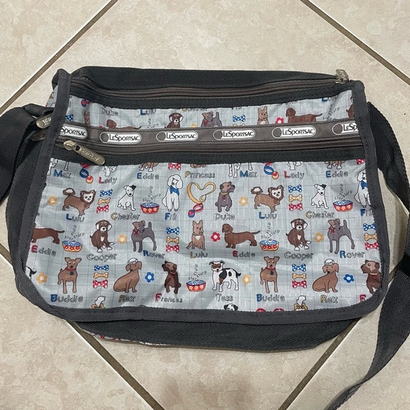 LeSportsac travel bag. Dog print. - Picture 2 of 5